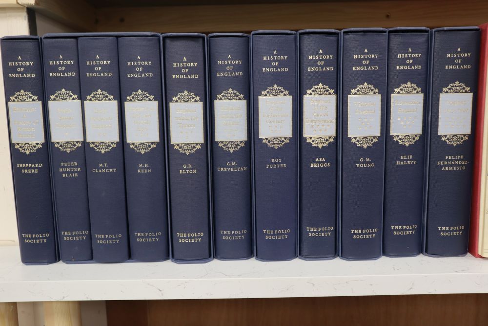 Folio Society - A History of England, 11 vols, 1996-2001 and Gibbon, Edward - The History of the Decline and Fall of the Roman Empire,